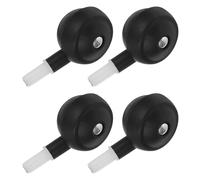 SMASOLO Walker Replacement Wheels 4Pcs Black Plastic Swivel Casters for Walkers, Silent Easy Install Parts Suitable for Indoor and Outdoor Use