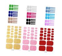 SMASOLO Waterproof Nail Stickers Gel Toenail Strips Nail Wraps for Women Toenail Polish Wraps Glitter Stitch Stickers Decoration Environmental Glue