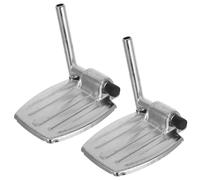 SMASOLO Wheelchair Footrest Replacement 2pcs Lightweight Sturdy Leg Rests Compact Elevating Footplates for Elderly Patient Wheelchair Accessories