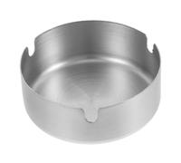 SMASOLO Windproof Vintage Ashtray Thickened Stainless Steel Smoking Ash Container with Stable Base for Indoor Outdoor Garden Use Smokers