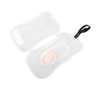 SMASOLO Wipes Dispenser Portable Silicone Case Baby Wet Wipe Holder Red Travel Tissue Box Cover for Bathroom and Outdoors