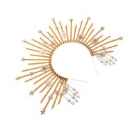 SMASOLO Women Fashion Crown Headband Chic Bridal Hair Accessory Elegant Headpiece for Weddings Parties and Events for Cosplay and Little Girls Effortless Wear Unique Design