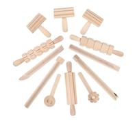 SMASOLO Wooden Clay Shaping for Smooth Burr DIY Pottery Tools for Creative Modeling Safe Handmade Clay Craft Accessories for Hands Imagination Development