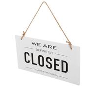 SMASOLO Wooden Double-sided Open Closed Sign for Business Reversible Door Sign with Smooth Edges and Strong Rope Outdoor Hanging Front Door Decoration for Shop Cafe Bar and Store Entrance