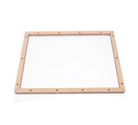 SMASOLO Wooden Papermaking Deckle Mold Frame with Fine Mesh Screen for DIY Handmade Paper Crafts and Dried Flower Art Projects Sturdy Construction for Smooth Pulp Distribution Suitable for