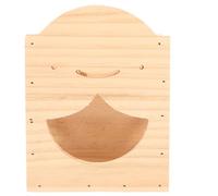 SMASOLO Wooden Rabbit Hay Feeder Rack with Container for Cage, Bunny Grass Storage Holder for Small Pets, Suitable for Guinea Pigs and Hamsters