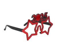 SMASOLO Year Eyeglasses Red Party Accessory Lightweight Comfortable Photo Prop for Years Eve Celebration Eyewear for Adults and Youth
