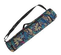 SMASOLO Yoga Bag Large Cylindrical Storage with Smooth Surface and Adjustable Strap Featuring Waterproof Side Pocket for Yoga Mat and Daily Life Storage
