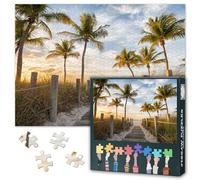 Smathers Beach Puzzles for Adults 1000 Pieces, Key West, Florida Jigsaw Puzzles, Adult Puzzle for Adults, Educational Fun Games or Toys for Elders Friends 20X27 INCH