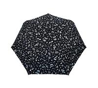 SMATI Compact Folding Umbrella - automatic opening and closing; 7 fiberglass ribs; Windproof; Robust; Diameter=90cm; great classic; Protective cover; Woman’s and Men’s umbrella; MUSICAL NOTES design