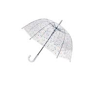 SMATI Long Bell Transparent Umbrella, Windproof, Tropical Forest Design