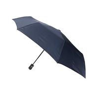 SMATI Men's folding umbrella - automatic opening and closing; Fiberglass ribs; Windproof; Strong; Diameter=97cm; Great classic; Protective cover; Colour NAVY BLUE