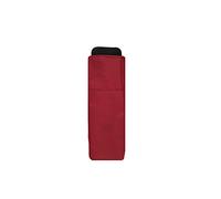 SMATI Mini Compact Folding Umbrella - Pocket Size 18cm, Windproof, 200g Ultra Lightweight, Manual, Travel Umbrella, Women's Umbrella, Colour RED