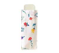 SMATI Mini compact folding umbrella - Pocket size 18cm, windproof, 220g ultra-light, manual, travel umbrella, mixed umbrella, FLOWER DESIGN