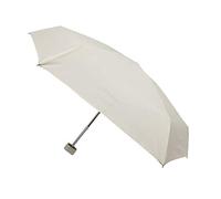 SMATI Mini folding ANTI-UV umbrella/shade compact - Pocket size 18cm, windproof, 200g ultra light, manual, Travel Umbrella, Color IVORY