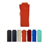 SMATI - Upgraded Version City Folding Umbrella - Mini Pocket Size 18.5 cm - Rectangular design - Windproof - Aluminium and Fiberglass Ribs, Orange, One Size, Folding Umbrella