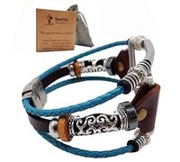 Smatiful Breathable Straps with Woven Material beads, Adjustable Replacement Strap Sports I Watch for Apple Watch 42mm S1 S2 S3 & 44mm Smart Watch,Mediterranean Blue