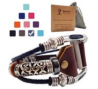 Smatiful Ionic Bangle Wrists Straps with Box Set for UK Men, Adjustable Replacement Strap for Fitbit Ionic Heart Rate, Special Edition, Cobalt Grey Blue