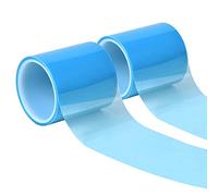 smatime 2 Rolls Seamless Craft Tape for UV Resin Craft, Traceless Sticky Tape Epoxy Resin Craft Tape with Acrylic Adhesive for DIY Jewelry Metal Frame Pendant Making, Leaving No Traces 50mm*10m