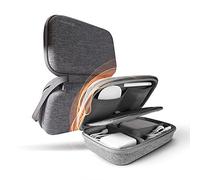 Smatree Hard Case for Apple Magic Mouse, Magsafe Charger, AC Adapter, USB Cable, Pencil, Electronic Accessories Storage Case for MacBook, Small Bag - Grey