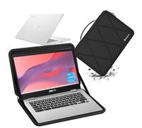Smatree Hard EVA Protective Sleeve Case Compatible for 14 inch ASUS Chromebook C424 Laptop and Anti-Shock Bag(X8257)