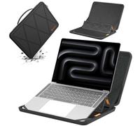 Smatree MS50 Hard EVA Protective Sleeve with Stand Compatible for 14.2 inch Apple MacBook Pro M4 2024/M3/M2/M1/A2918/A2992/A2779, 13.3 inch MacBook Pro 2015-2012/A1502/A1245/A1425, 12.9 inch iPad Pro
