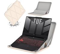 Smatree MS86 Hard EVA Protective Sleeve with Stand Compatible for 16 inch ASUS V16 V3607, for ROG Zephyrus M16, for ROG Flow X16 2023/2022, for 15.6 inch ASUS TUF Gaming A15 2024/2023/2022, White