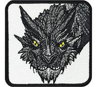 Smaug The Golden Dragon Patch | Iron-on Dragon Patch for All Fabrics | Smaug Dragon Sticker for Clothing and Leather | Movie Merchandise Hobbit Emblem | 75x75 mm