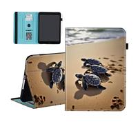 smauncucn Case for Samsung Galaxy Tab S11 Ultra 14.6 inch 2025,Wallet PU Leather Folio Cover with Auto Sleep/Wake,Beautiful Sea Turtle Beach