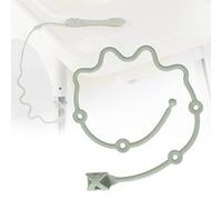 Baby Spoons Self Feeding 6 Month,Toddler Utensils Holder Strap Food Grade Silicone Keep Fork and Spoon Off The Floor Great for Kids,Hook On High Chair(Green)