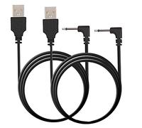 Smays Charging Cable for Lush 2 3 Hush and Edge - USB Charger Cord Black (2-Pack)