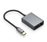 Smays Ethernet Adapter for Chromecast with Google TV, USB C to LAN Adapter with 100W Power Delivery