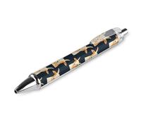 SMAZDFXX 1 Pcs Black Pens Ballpoint - Cute Goat Print 0.5 Mm Pens for Journaling, Ink Fine Ball Point Pen for Office Writing And School Supplies