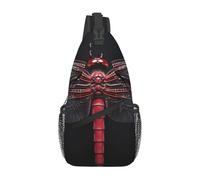 SMAZDFXX Abstract Red Dragonfly2 print Sling Bag Sport Hiking Daypack Crossbody Shoulder Backpack Chest Bag Men Women