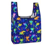 SMAZDFXX Axolotls-1 Camouflage Red Camo Collapsible Shopping Bag Reusable Grocery Tote Bag Storage Bags for Market Travel Camping