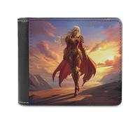 SMAZDFXX Blood and Elfs Slim Men's Bi-fold Wallets PU Leather Purse with 6 Card Holders Money Clip