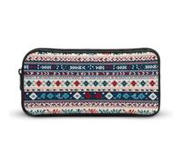 SMAZDFXX Cabin Fair Isle Portable Pencil Case Small Pen Pouch Pencil Bag Makeup Pouch Box Organizer