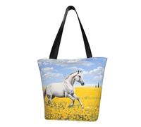 SMAZDFXX Casual Horses Running Art Shoulder Bag, Storage Bag, Shopping Bag, Suit For Travelling, Work, Etc.