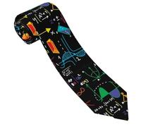 SMAZDFXX Colorful Mathematics Classroom Math Equations 4 Men's Ties Fashion Neckties Casual Gentleman Necktie Novelty Neck Ties for Men