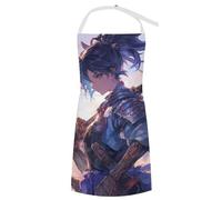 SMAZDFXX Cooking Aprons Japanese Girl Anime Adjustable Baking Aprons Chef Apron For Kitchen Gardening And Salon
