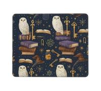 SMAZDFXX Enchanted Owl Mouse Pad Rectangular Waterproof with Anti Slip Rubber Base Mouses Pads 8.3 x 10.3 in