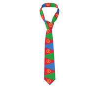 SMAZDFXX Eritrean flag Men's Neckties - Long, Print Necktie, Perfect for Business, Wedding, Groomsmen, and Formal Western Wear