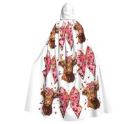 SMAZDFXX Fall Raccoon Pumpkin Hooded Cloak Cape Women Men Adults Full Length for Halloween Cosplay Costumes