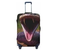 SMAZDFXX Fierce King Cobra Printed High Elasticity Suitcase Protective Cover, Universal Scratch Resistant Travel Suitcase Cover for Men and Women, Small