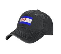 SMAZDFXX Flag of Y Wladfa Baseball Cap WomenMen Hat Adjustable Washed Golf Capss Black