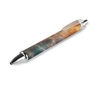 SMAZDFXX Galaxy Nebule River Retractable Ballpoint Pen with 0.5 Mm Point Black Ink Smoothly Writing 1 PCS