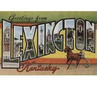 SMAZDFXX Greetings From Lexington Kentucky Funny Metal Sign 12x16 inch, TinSign12X16A7451