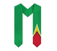SMAZDFXX Guyana Flag Graduation Stole Shawl Sash Honor For Study Aboard International Students