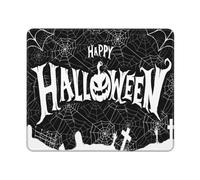 SMAZDFXX Happy Halloween Mouse Pad, Washable Mousepad Cloth Non-Slip Rubber Base Mousepads for Gaming Home