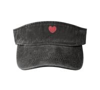 SMAZDFXX I Love Belize Sun Visor Hats for Women Men Sun Hat Sports Golf Caps Baseball Cap Black